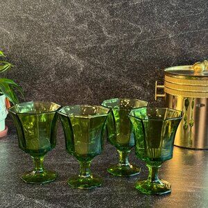 Vintage Mid Century Green Independence Glasses